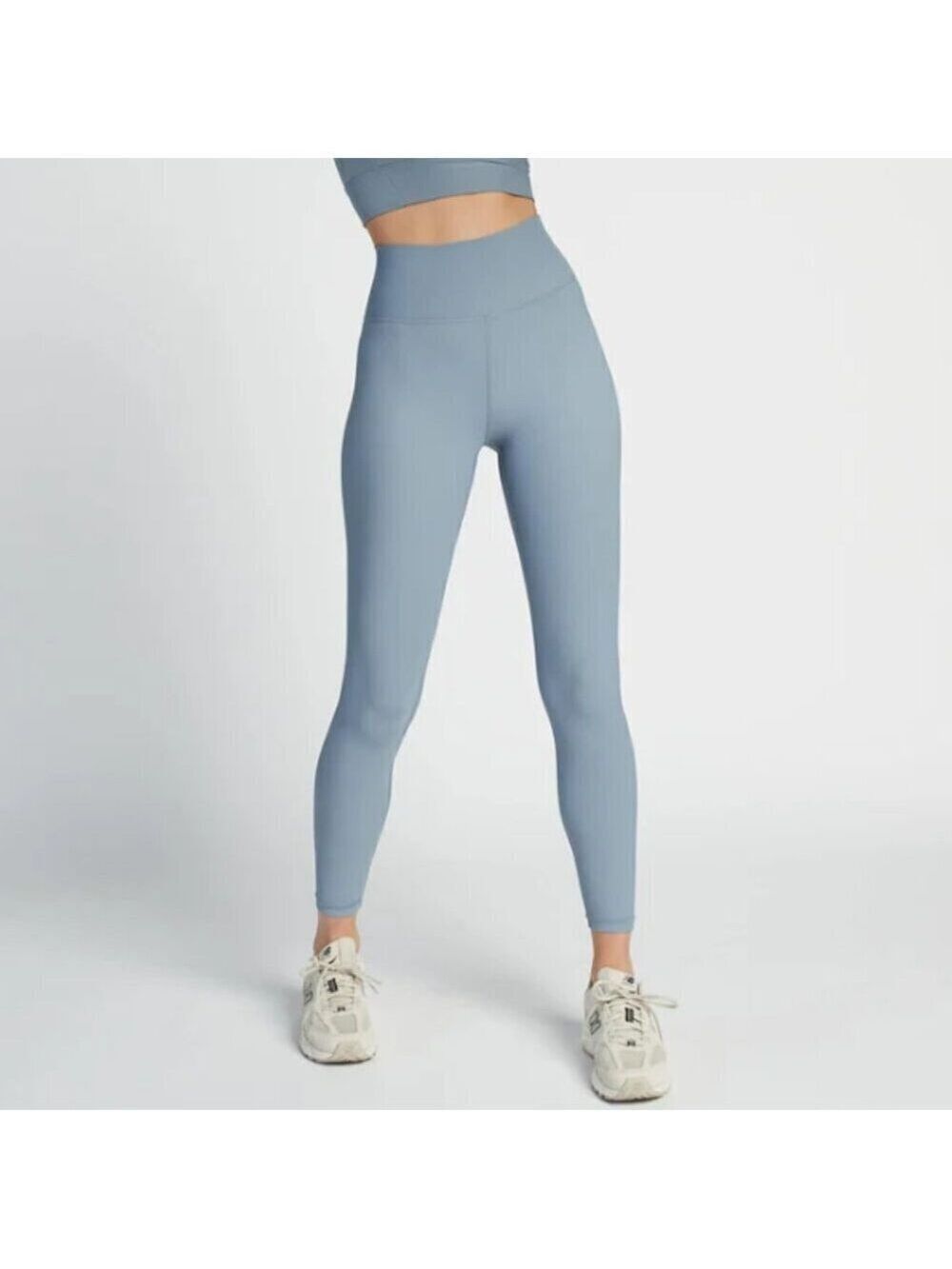 WILO The Label Base Ribbed 7/8 High Rise Leggings Sky Blue Size XS